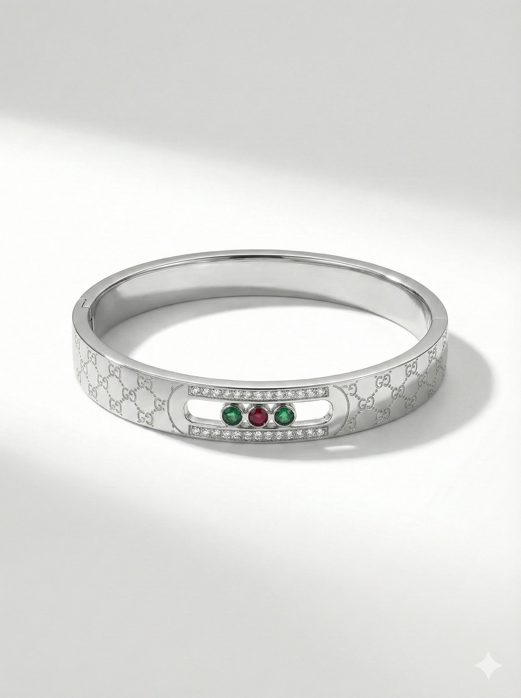 Lunara Trinity Silver Bangle