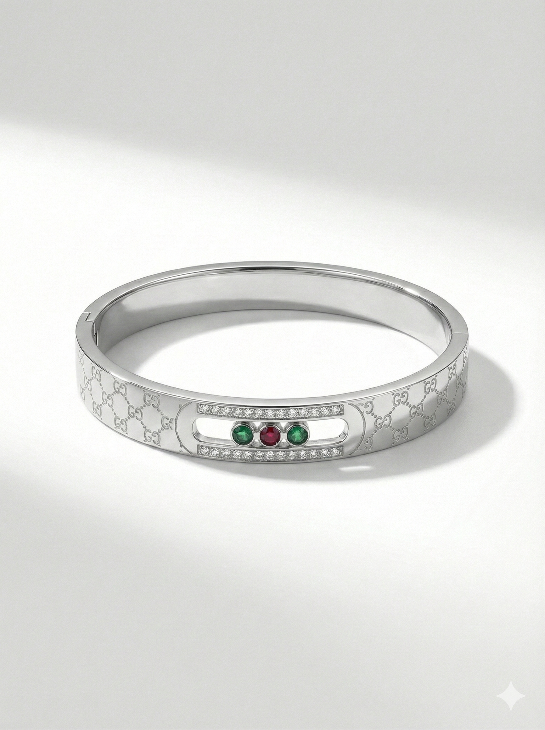 Lunara Trinity Silver Bangle