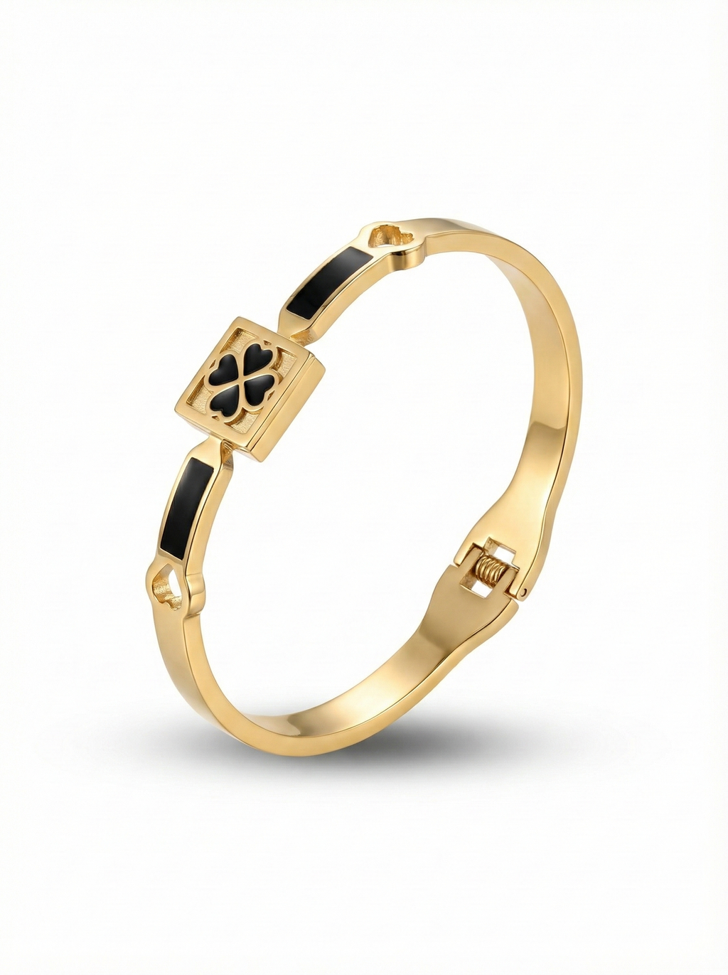 Clover Gold Bangle