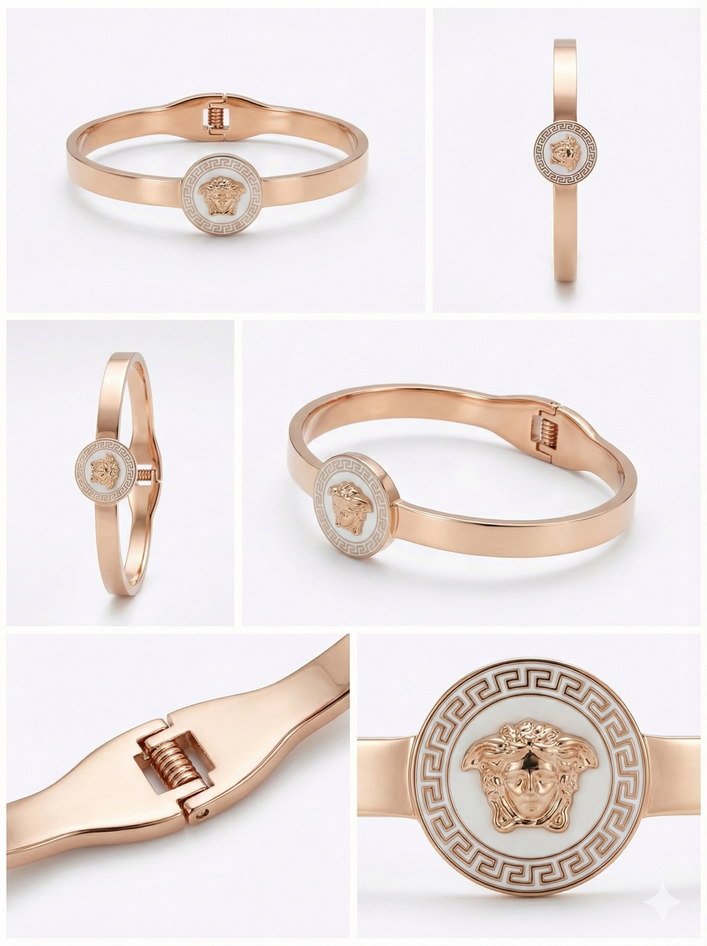 Aurelia Medusa Rose Gold Bangle