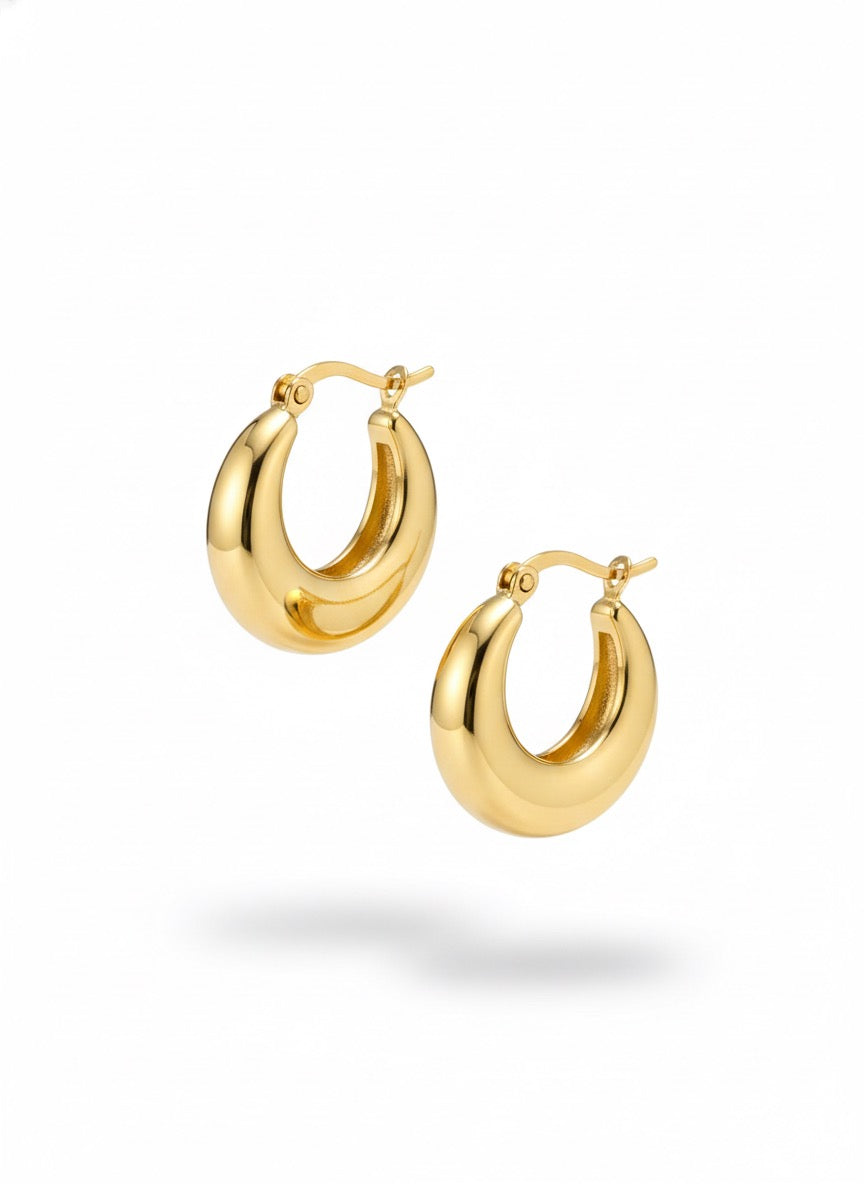 Solace Gold Hoop Earrings