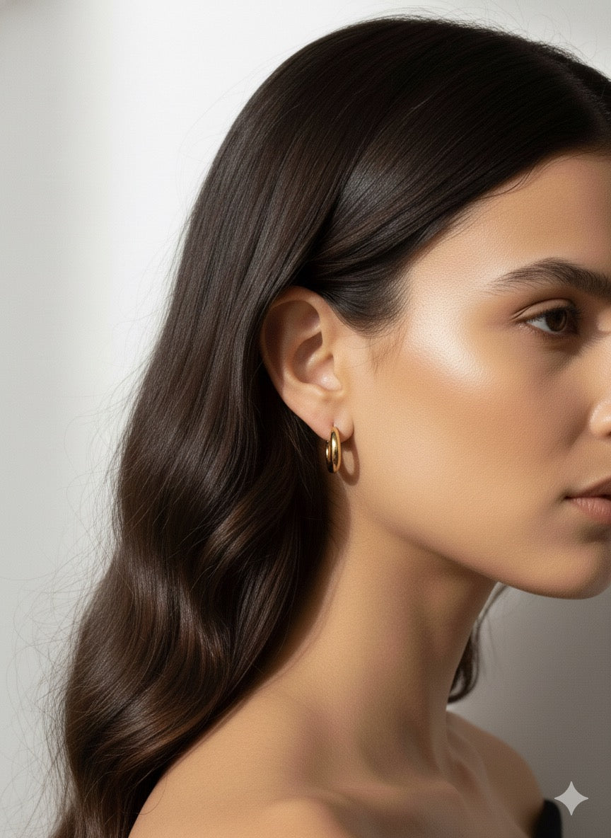 Solace Gold Hoop Earrings